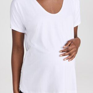 Hatch The Perfect Vee Maternity T-Shirt in White